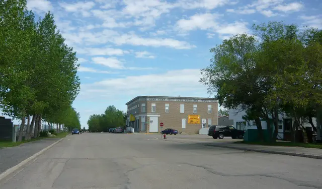 Railway Street looking toward Main Street, Balgonie